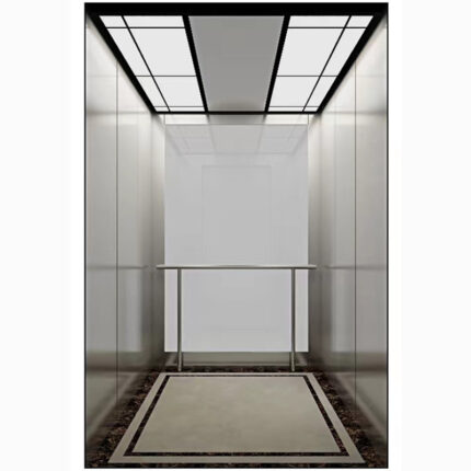 Cabina de Ascensor HF-K04 con Panel Central Espejado