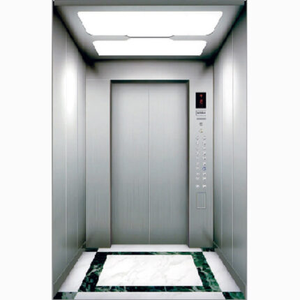Cabina para Ascensor HF-K02 con Estética Metálica y Iluminación Acrílica en Colombia