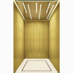 Cabina para ascensor HF-K11 con Panel de Acero en Patrón Vertical en colombia