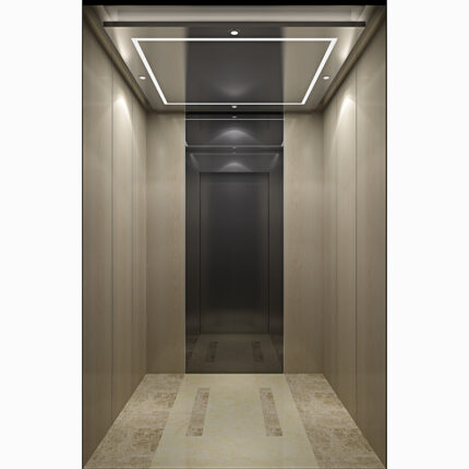 Cabina para ascensor HF-K12 con Iluminación LED y Detalles Espejados