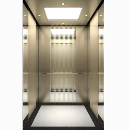 Cabina para ascensores HF-K13 con Diseño en Acero Satinado y Panel Decorativo en Colombia