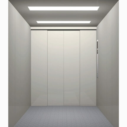 HF-ZH002 — Elevador de Carga con Techo LED y Recubrimiento Industrial