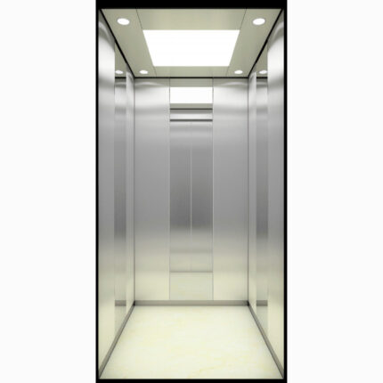 Cabina para Ascensor HF-J010 con Estilo Minimalista y Espejo Claro en Colombia