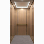Cabina para Ascensor HF-J014 con Paneles Laminados y Espejo Negro