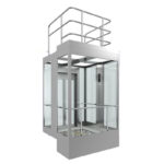 Cabina para Ascensor Panorámica HF-G001 en Acero Inoxidable y Vidrio Templado en Colombia