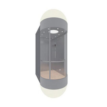 Cabina para Ascensor Panorámica HF-G004 con Cúpula Acrílica y Diseño Cilíndrico en Colombia